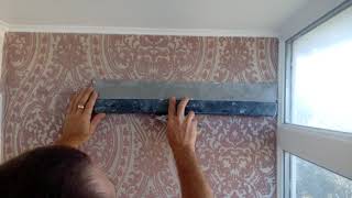 Стыкуем обои из кусков, без швов