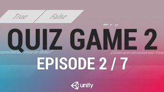 Quiz Game 2 - High Score with PlayerPrefs [2/7] Live 2016/11/25