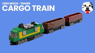 LEGO MOCs - Mini LEGO Cargo Train [Video Instructions]