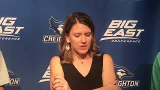 Creighton Volleyball Press Conference After Georgetown Sweep (11/9/18)