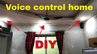 How to make voice control smart home for light fan tv  DIY