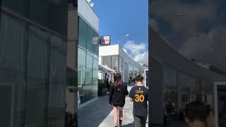 Walking around at Westfield Century City 2nd Floor during a daytime