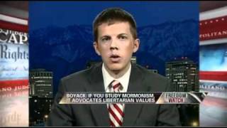 Connor Boyack discussing Latter-day Liberty on Freedom Watch with Judge Napolitano