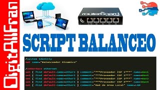 Mikrotik Balanceo de Carga | WAN IPs Dinamicas con Failover Scripts