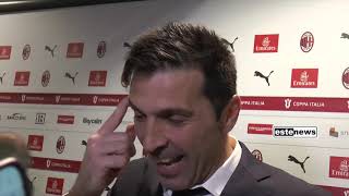 Milan-Juve 1-1, Buffon scherza: "Siamo contro Sarri"