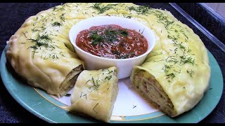 Как приготовить вкусный ханум с мясом и картошкой .