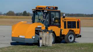 Trackless Aeroblaster Airport Runway Light Sweeper