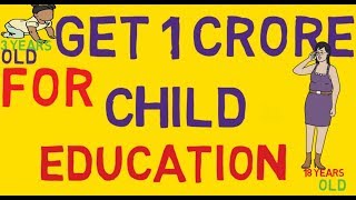 GET 1 CRORE INVEST IN MUTUAL FUND SIP FOR CHILD EDUCATION