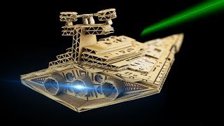 СМОТРИ какой крутой НОЧНИК из картона! ИМПЕРСКИЙ ЗВЁЗДНЫЙ РАЗРУШИТЕЛЬ из Звёздных войн своими руками