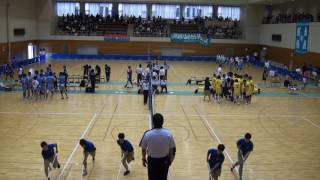 2017年  バレー男子 前橋商vs北陸 2回戦 1