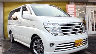 【エルグランド中古車　動画】3.5ライダー　レザーシート　パワースライド　フルエアロ　地デジＴＶ　1年全国保証付　格安中古車　埼玉県ふじみ野市