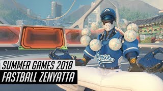 Fastball Zenyatta In-game | Overwatch Summer Games 2018