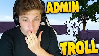 MINECRAFT BEDWARS ADMIN OP TROLLING!