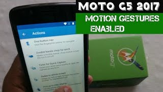 Moto G5  Enable Motion Gestures Tips & Tricks