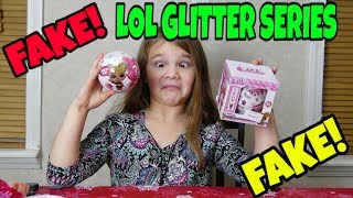 Fake LOL Glitter Series Dolls! Unboxing Fake LOL Dolls!