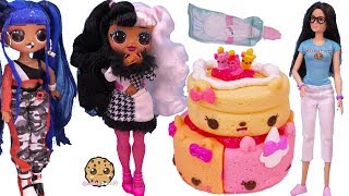 Birthday Num Noms Cake with Slime for OMG LOL Surprise Dollie Cookie Swirl C Video