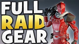 Destiny - FULL HUNTER RAID GEAR (Wrath of the Machine) !!