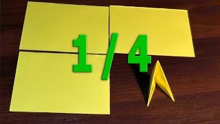 Как сделать модуль 1/4-ая для модульного оригами для начинающих