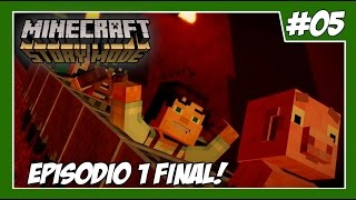 Minecraft: Story Mode - Episódio 1 - Parte #5 - FINAL - Legendado Em Português