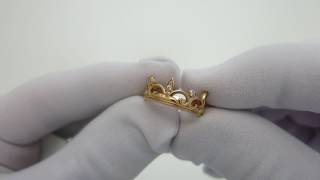Серебряное кольцо "Корона" 500000-З