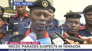 NSCDC parades suspected oil thieves in Bayelsa