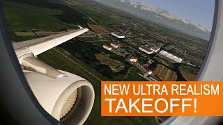 Aerofly 2 Flight Simulator | Swiss A320 - Ultra Realistic Takeoff [Amazing Effects]