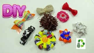 Como hacer lazos o moños (Reciclaje) Ecobrisa.