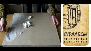 Как загрунтовать холст - простой  студенческий вариант.