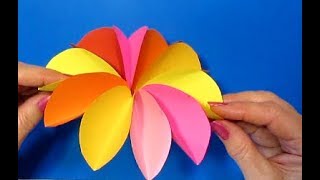 Супер-быстро Красивые ЦВЕТЫ! Как сделать ЦВЕТЫ СВОИМИ РУКАМИ? Поделки из бумаги сувениры на 8 марта