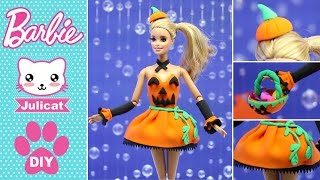 Костюм на Хэллоуин для Барби ? DIY Одежда для кукол своими руками Легкий пластилин