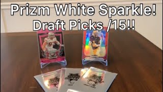 2019 Prizm Draft Picks White Sparkle Packs! All Cards /15!