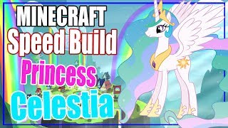 MineCraft Speed Build | Pixel Art | Princess Celestia | My Little Pony