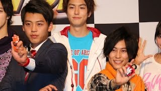 【仮面ライダー】鎧武・佐野岳、ドライブ・竹内涼真が登場！映画「仮面ライダー×仮面ライダー ドライブ＆鎧武MOVIE大戦フルスロットル」完成披露イベント1　#Kamen Rider