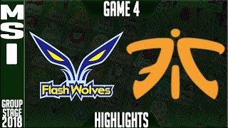 FW vs FNC Highlights | MSI 2018 Day 1 Group Stage, Mid Season Invitational | Flash Wolves vs Fnatic