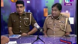 News1st: NewsLine with Faraz Shauketaly together with DIG Ajith Rohana and DIG Priyantha Jayakody