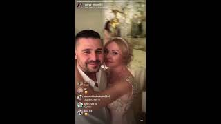 Даша Пынзарь на свадьбе Жени Кузина и Саши Артёмовой, прямой эфир 24-11-2017