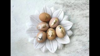 Украшаем яйца к Пасхе с помощью флеш тату от Gold Tattoo