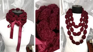 Вязаные бусы или декоративный шарф своими руками | DIY knitted beads or decorative scarf