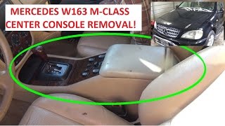 Center Console Arm Rest Removal and Replacement Mercedes w163 ML230 ML320 ML350 ML430 ML500 ML400