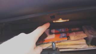Подсветка бардачка, установка антенны в автомобиль
