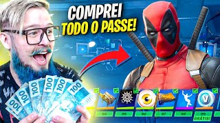 INCRÍVEL! COMPREI TODO O PASSE DE BATALHA DA TEMPORADA 2 DO FORTNITE