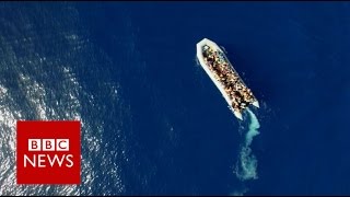 On the rescue boat as migrants flee Libya. - BBC News