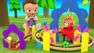 Color Balls Rolling Slider 3D Wooden Toy Set | Little Baby Fun Learning Colors for Kids Children Edu