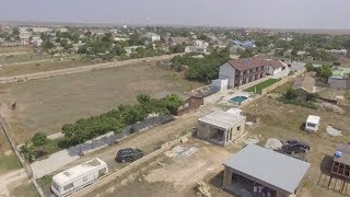 Крым,Оленевка,наше жилище,вид сверху с квадрокоптёра