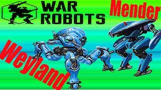 WAR ROBOTS- НОВЫЕ РОБОТЫ MENDER ,WEYLAND ответы советы новичкам  в игре роботы Kumiho Bulgasari