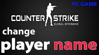 How to change player name in CSGO/Counter Strike : Global Offensive offline