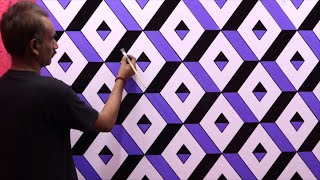 optical illusion 3d wall design | 3d wall painting | 3d wall decoration effect | interior design