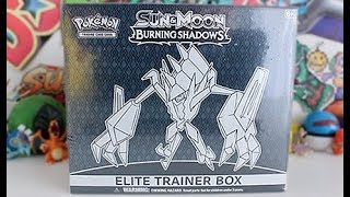 Opening A Burning Shadows Elite Trainer Box!