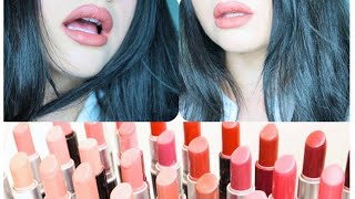32 MAC LIPSTICKS SWATCHES