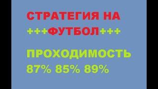 СТРАТЕГИЯ НА ФУТБОЛ ОТ 85% ДО 89% ПРОХОДА. ТАКЖЕ ПРОГНОЗЫ НА ФУТБОЛ, ТЕННИС. +ЭКСПРЕССЫ ДНЯ.